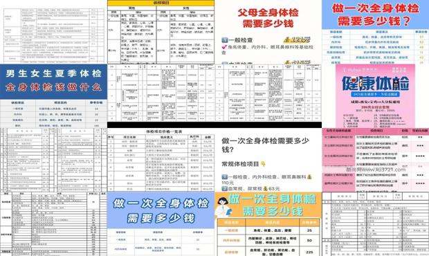 汕头*身检查需要多少钱
