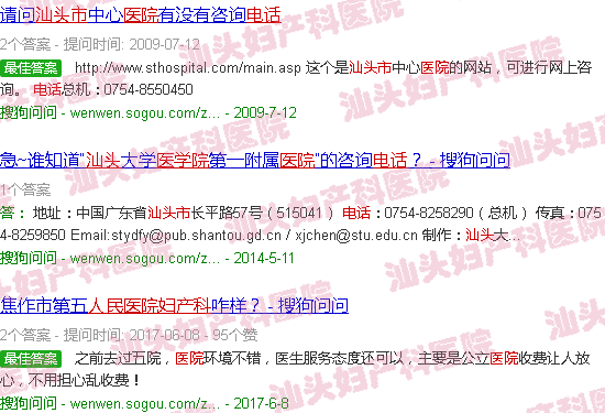 汕头人民医院妇产科电话号码多少